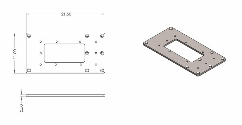 AbiliTrax Mounting Plate for the Freedman Single and Double Foldaway Seat