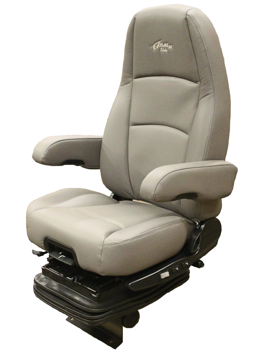 Sears Atlas II Active VRS Truck Seat In Grey Ultra Leather for M2 Trucks SuburbanSeats