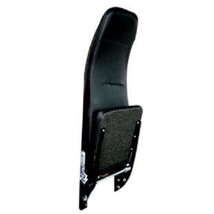 Jump Seat 06 - Shield Step Van Seat in Black Vinyl with Utilimaster Mounting Pattern & 3-Point Belt