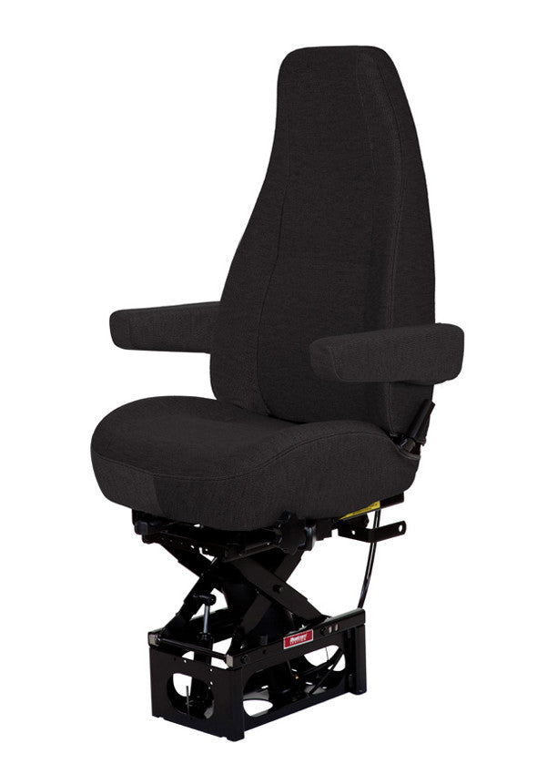 Bostrom T915 High Back Truck Seat in Black Mordura Cloth with Dual Arms