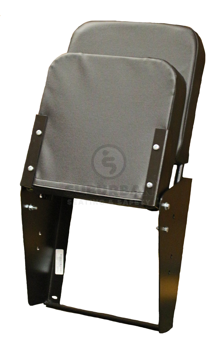 Wall Mounted Jump Seat with Backrest (Non-Spring Flip Up seat)