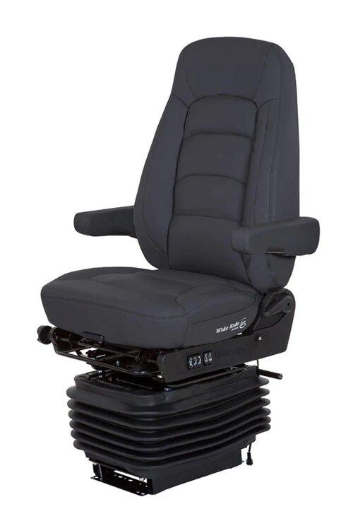 Bostrom wide ride black leather heat truck seat