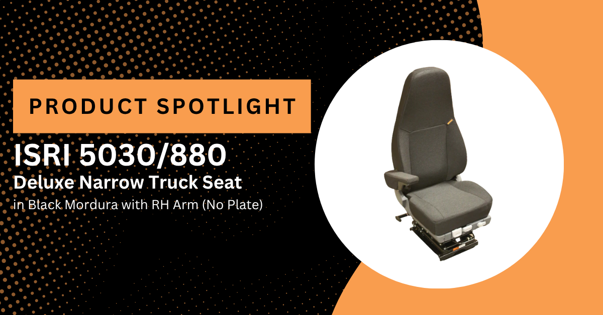 Product Spotlight: ISRI 5030/880 Deluxe Narrow Truck Seat in Black Mor
