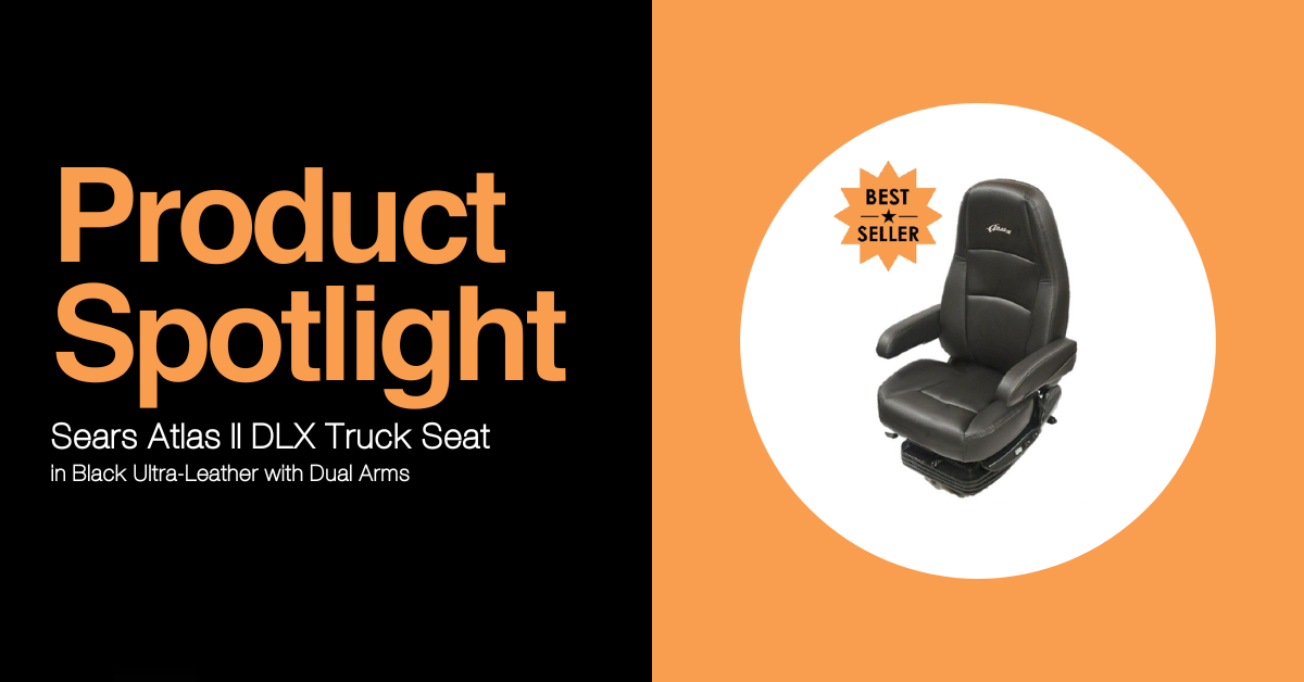 Product Spotlight: Sears Atlas II DLX Truck Seat in Black Ultra-Leather ...