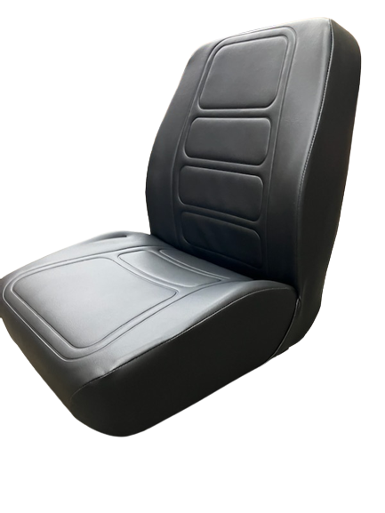 Sierra Low Back Rigid Seat in Black Vinyl