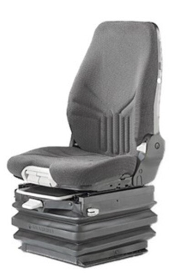 Grammer MSG97AL/722 , 24V Compressor, Off Road Suspension Seat w/OPS in Black & Gray Matrix Cloth- PN 1175517