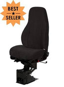 National Standard Plus in Black Mordura Cloth with Triple Chamber Air Lumbar with Back Bolsters and Heat