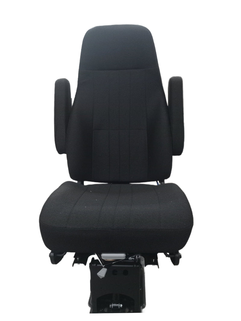 National Standard Plus Truck Seat – Black Mordura Cloth with Triple Chamber Air Lumbar & Air Bolsters with Dual Arms