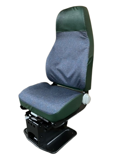 Navistar 2195 National Seat in Green Vinyl with Gray Cloth Insert - 50541.A0A0071
