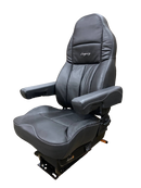 Seats Inc Legacy Silver Seat – Black Duraleather with Dual Armrests - P/N: 188900MW61