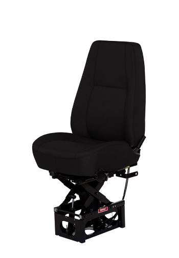 Bostrom T915 Mid Back Suspension Seat - Black Mordura Cloth w/ Heat