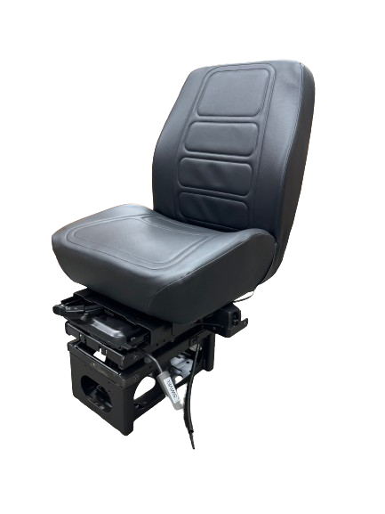 Onyx HD Mid Back Air Suspension Seat, Driver Swivel, Fixed Back in Black Vinyl