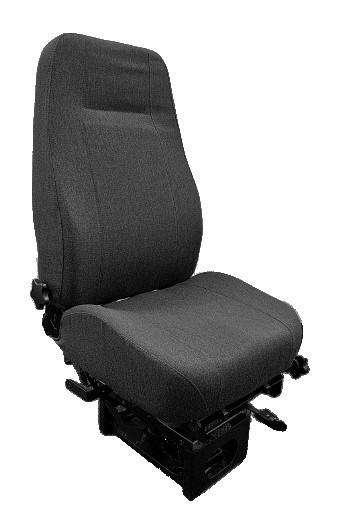 TTS HD High Back Dual Shock Air Suspension Seat, W/ OPS in Black Cloth