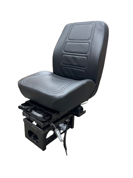 Onyx HD Mid Back Air Suspension Seat – Driver Swivel, Fixed Back in Black Cloth