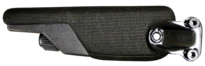 ISRI 5030 Series Replacement Wide Armrest in Black Mordura Cloth - Right Hand