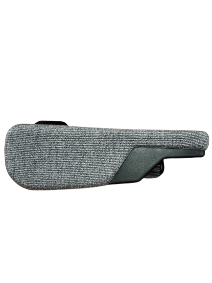 ISRI 5030 Series Replacement Wide Armrest in Gray Mordura Cloth - Right Hand