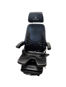 Grammer MSG 85/722 Off Road Suspension V Seat in Black Vinyl
