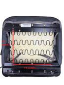 Sierra Low Back Rigid Seat in Black Vinyl