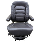Bostrom Wide Ride Core Seat in Black Ultra-Leather with Dual Armrests – PN 5B19071 900