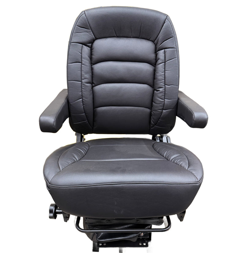 Bostrom Wide Ride Core Seat in Black Ultra-Leather with Dual Armrests – PN 5B19071 900