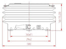 Concentric Mechanical Suspension with 3 step height adjustment