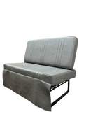 Princess Sofa Bed in Charcoal Gray Vinyl