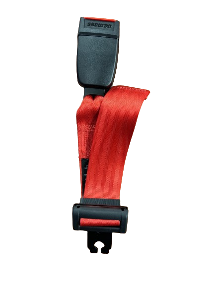 Forklift Seat Belt Extension for GRA-0118, -0120, -0127 Seats - Also Fits OEM Grammer Seats on Mitsubishi &amp; 2019+ Unicarriers