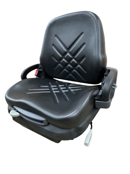 Doosan Mechanical Forklift Seat in Black Vinyl