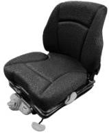 Sears 1815 FLM Mechanical Suspension Forklift Seat for Yale/Hyster - Black Vinyl - 11.25" x 11" Mounting (YALE OEM