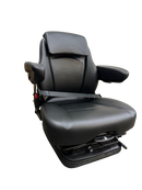 Sears 5545 Series Air Suspension Equipment Seat in Black Vinyl w/Belt, OPS & 12V Compressor