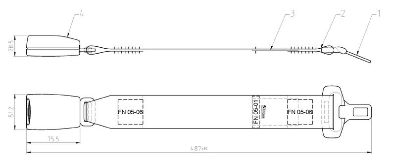 18" 3 Point Extender – Freedman PN 107268 (previously 27084)