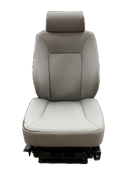 Knoedler Extreme Low Rider Seat in Gray Ultra Leather for Dodge 2003-2006 with Self Contained Compressor