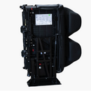 Double Bellagio Foldaway Bus Seat in Black Ultra Leather with 3-Point Belts - Street Side