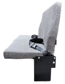 Double Feather Handi-Flip Bus Seat in Charcoal Olefin Cloth
