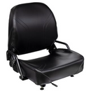 Komatsu Complete Replacement Seat w/Hip Restraints and Slides – Black Vinyl P/N: 3EB-50-A5160B