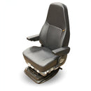 ISRI 5030/880 Premium Truck Seat in Black Genuine Leather with Heat, Massage, Swivel & Dual Arms PN 86774-104