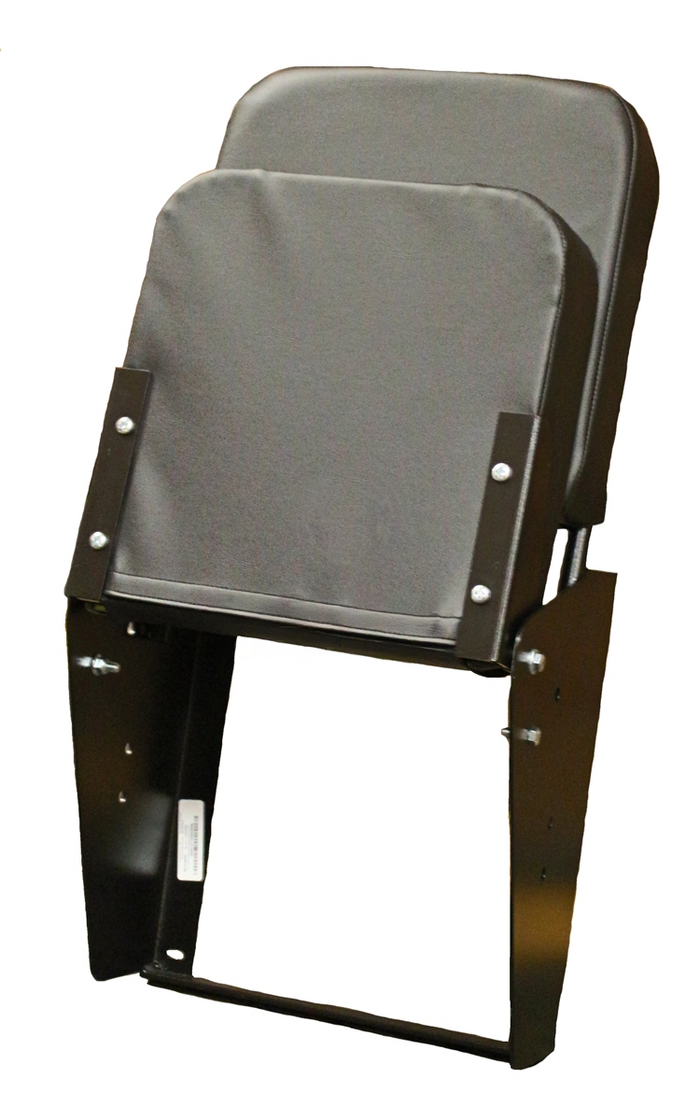 Wall Mounted Jump Seat with Backrest Non Spring Flip Up seat SuburbanSeats