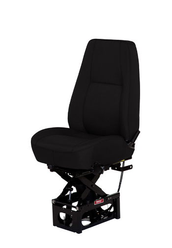 Bostrom T915 Mid Back Truck Seat in Black Cordura Cloth with Heat