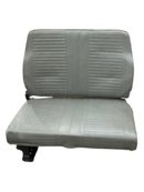 Double Foldaway Bench – Curbside in Grey Vinyl for Wheelwell Mount in Minivan Conversions