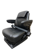 Sears 5545 Series Air Suspension Equipment Seat in Black Vinyl w/Belt, OPS & 12V Compressor