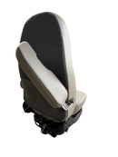 Sears Atlas II LE in Grey Ultra Leather & Grey Cloth with Heat, Cooling & RH Stowaway Arm and LH Standard Arm