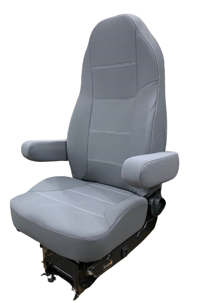 Seats Inc Heritage Silver Seat – Grey Tuff Cloth, Dual Armrests - P/N: 189800FA635