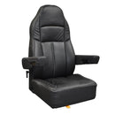 XL Captain's Highback Chair – Black Duraleather