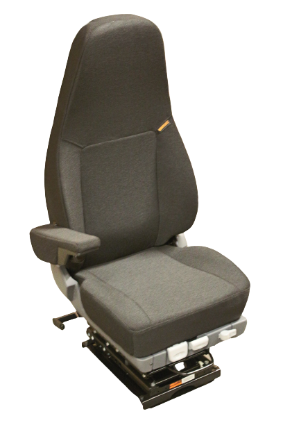 ISRI 5030/880 Deluxe Narrow Truck Seat in Black Mordura with RH Arm (w/Mack Plate)