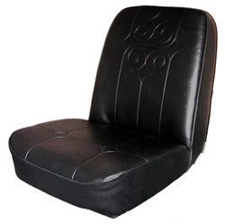 Traveler Mid Back Step Van Seat in Black Vinyl