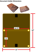 Document Holder - 10.75"x7.5" Mounting Pattern