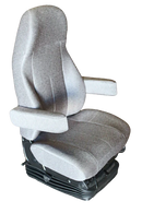 National HP3 23” Air Seat in Grey Mordura Cloth with Dual Armrests For Volvo