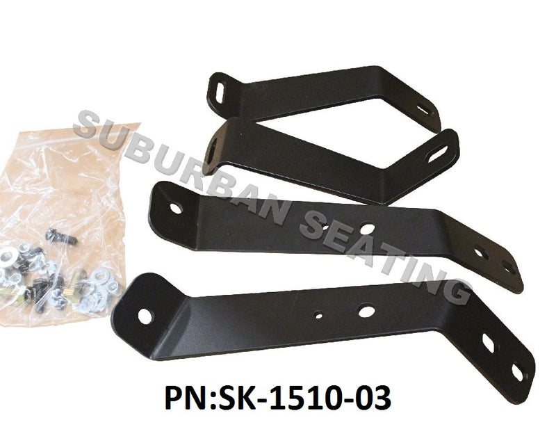 National Console Bracket kit for Dodge 1500/2500/3500 fitted with National Medium Duty Seats