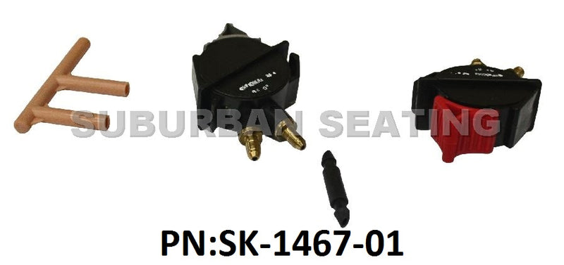 National Air Valve Replacement Kit for Single Lumbar Equipped Seats