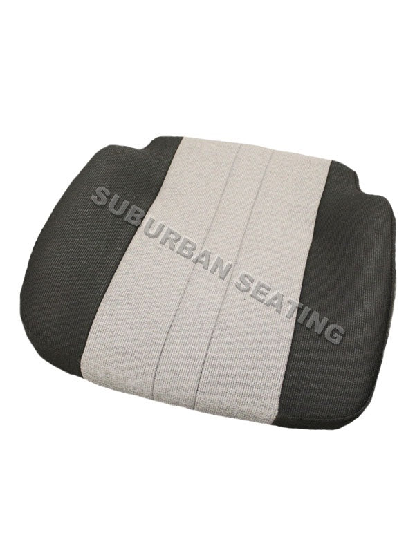 National 21" Wide Replacement Truck Seat Cushion in Black & Gray Mordura Cloth